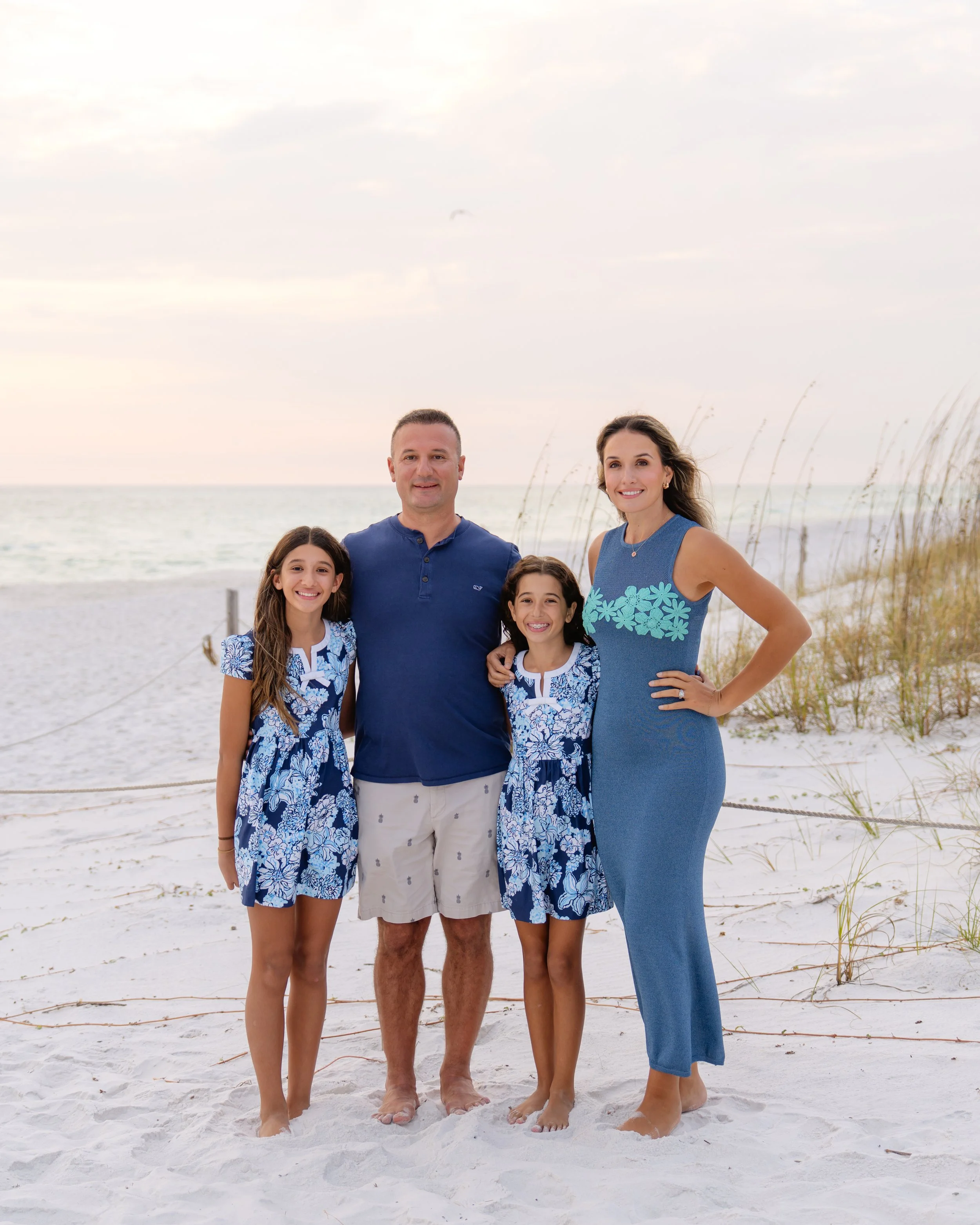 Family on the beach in 30A, Deer Lake State Park, Florida. 30A Photographer