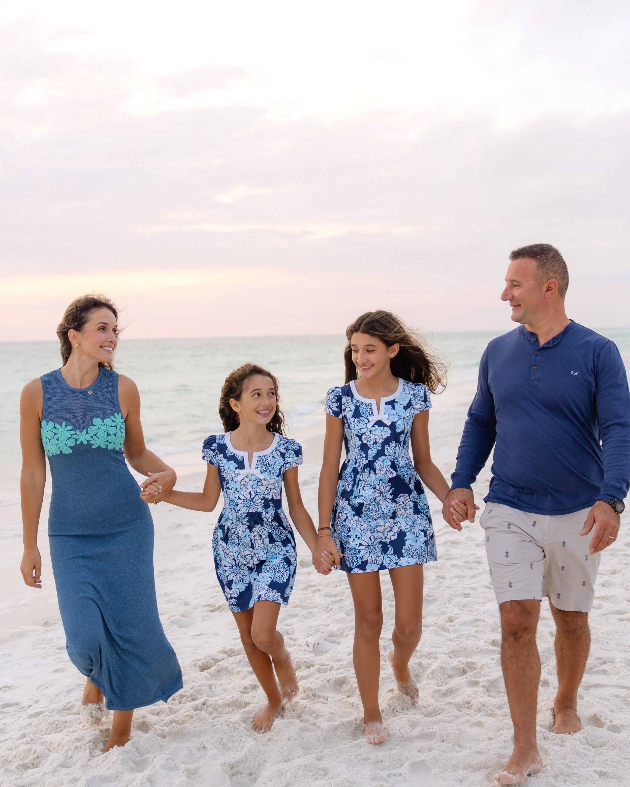 Family on the beach in 30A, Deer Lake State Park, Florida. 30A Photographer