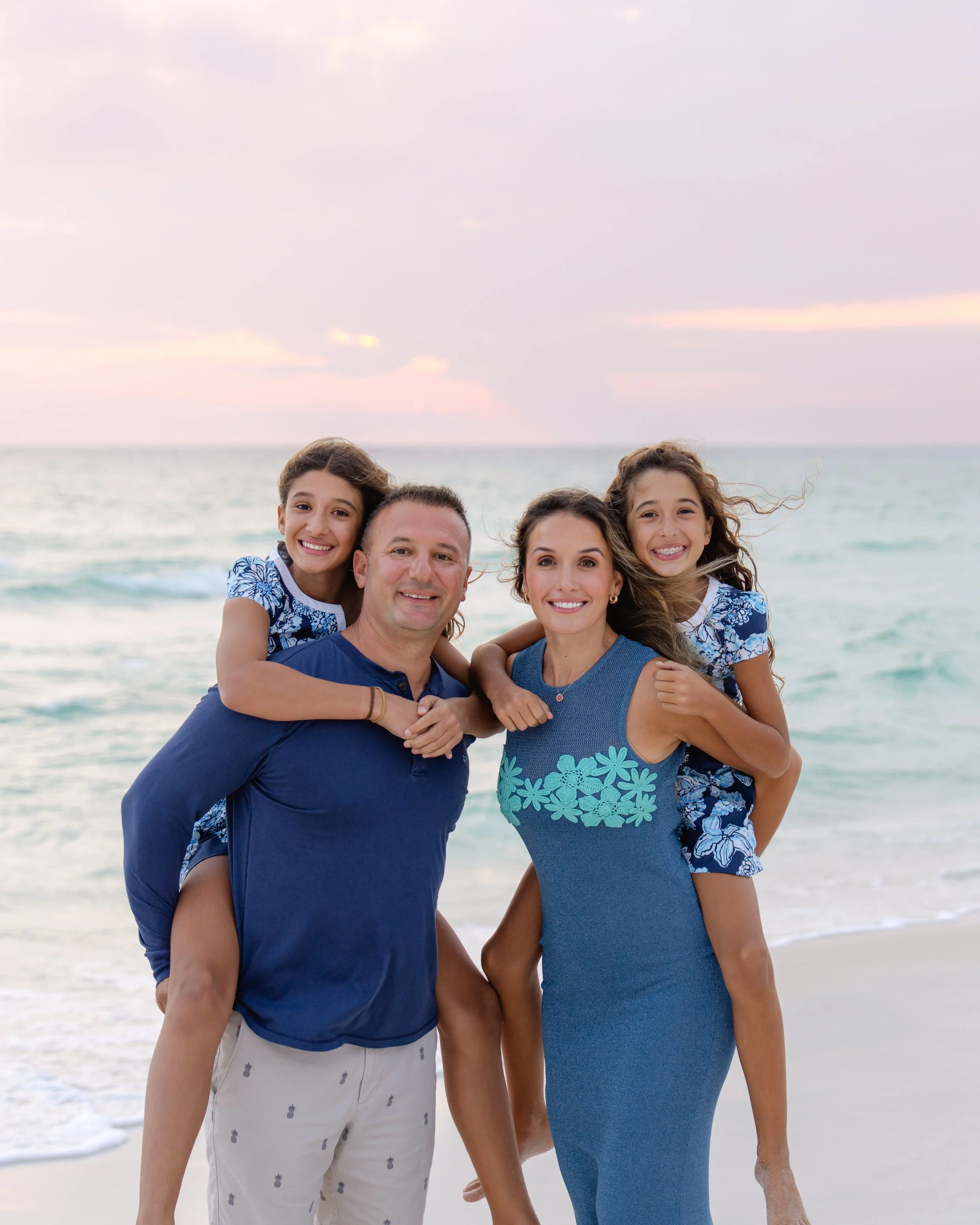 Family on the beach in 30A, Deer Lake State Park, Florida. 30A Photographer