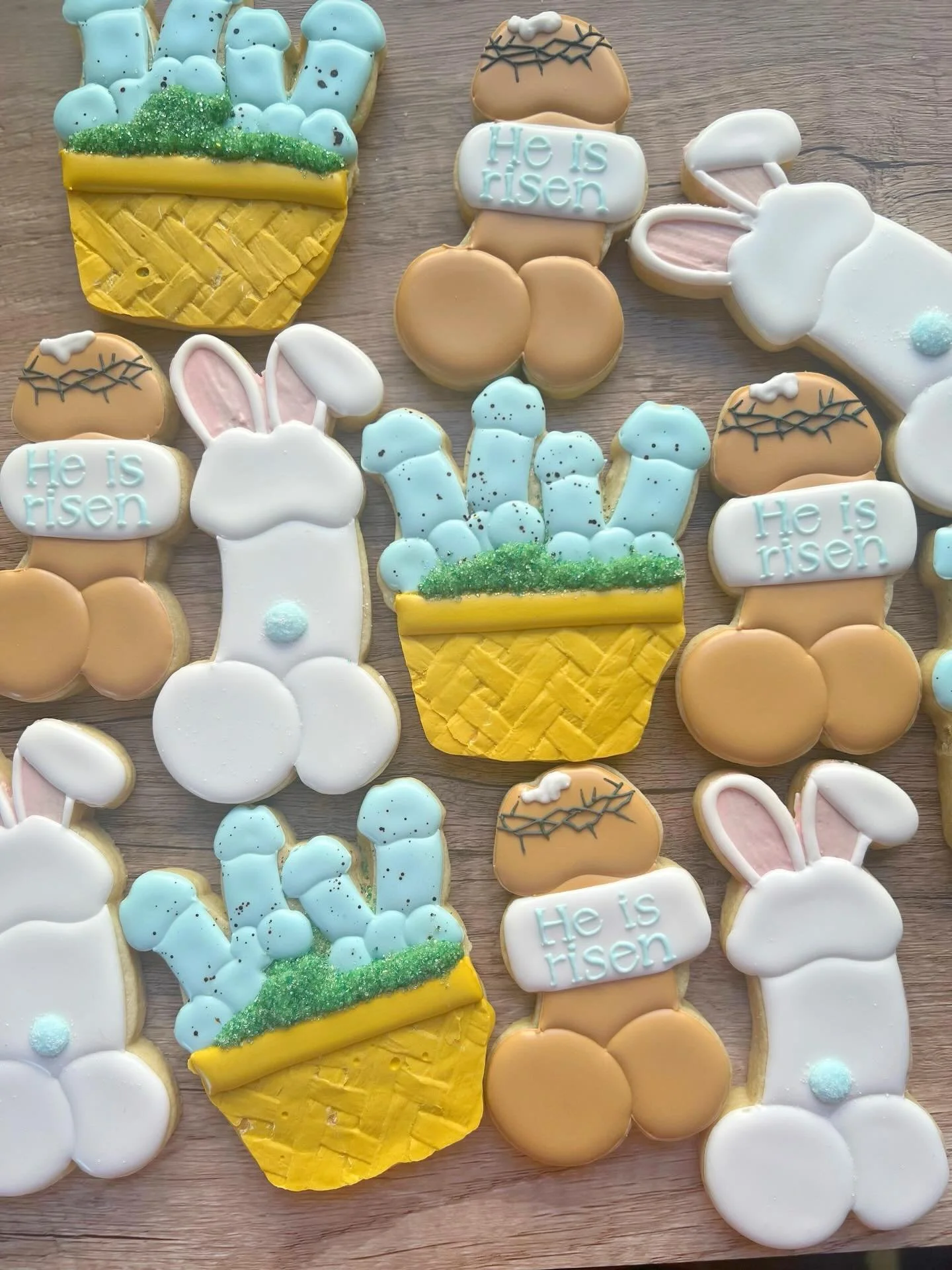 Since I didn&rsquo;t do an Easter pre-sale this year, here is a peek at some of my past designs for this most holiest of days 🙏🏻 Happy Easter lol #heisrisen 

*For anyone wondering, I will be starting up pre-sales again once we move and are settled