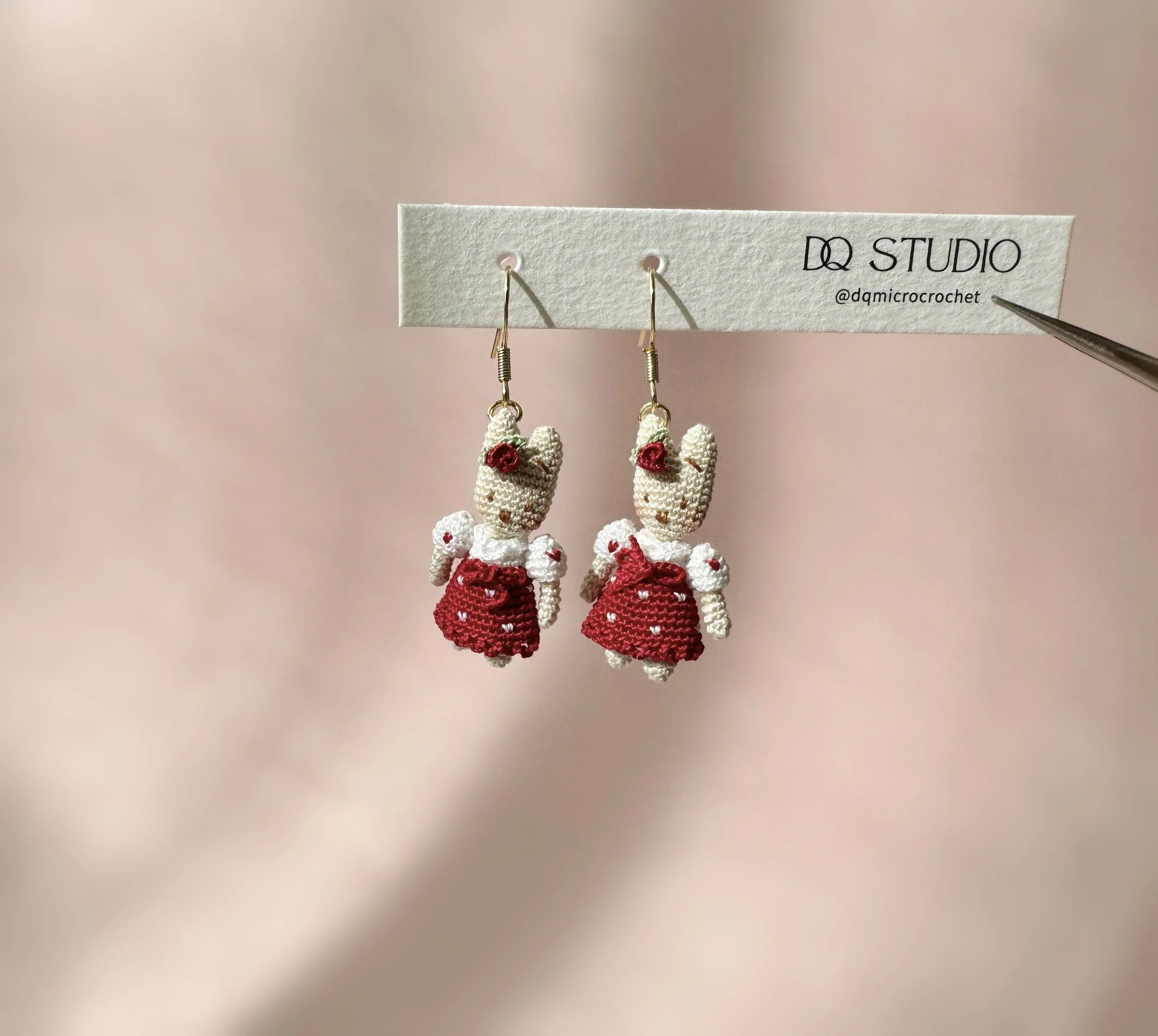 Micro Crochet Earrings Doll