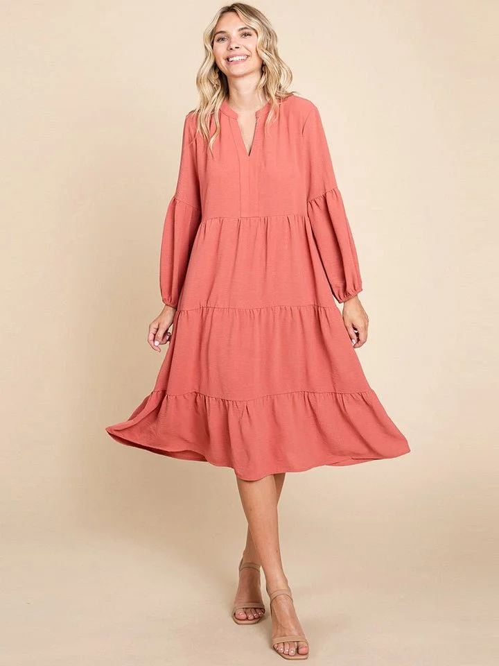 The Harper Tiered Midi Dress