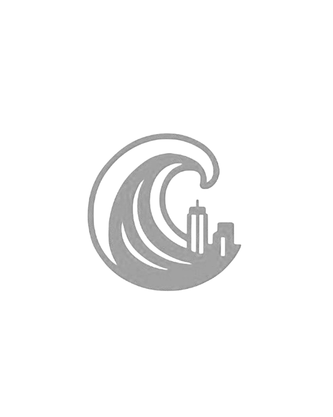 A metallic Seahawks logo with a wave design on a black background.