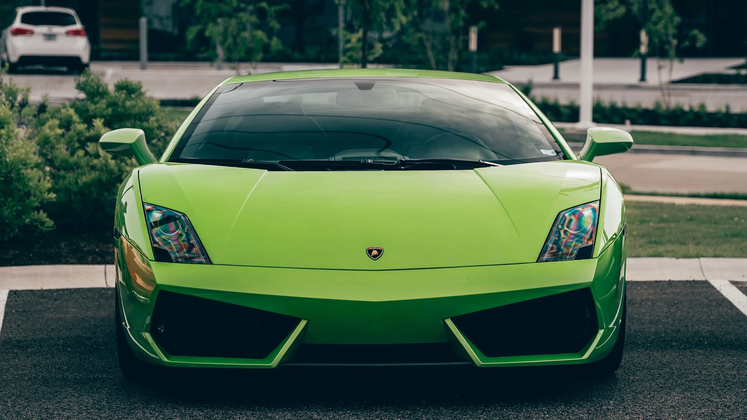 Green Lamborghini supercar parked outdoors, representing high value vehicles commonly financed through specialist supercar lenders in Australia.