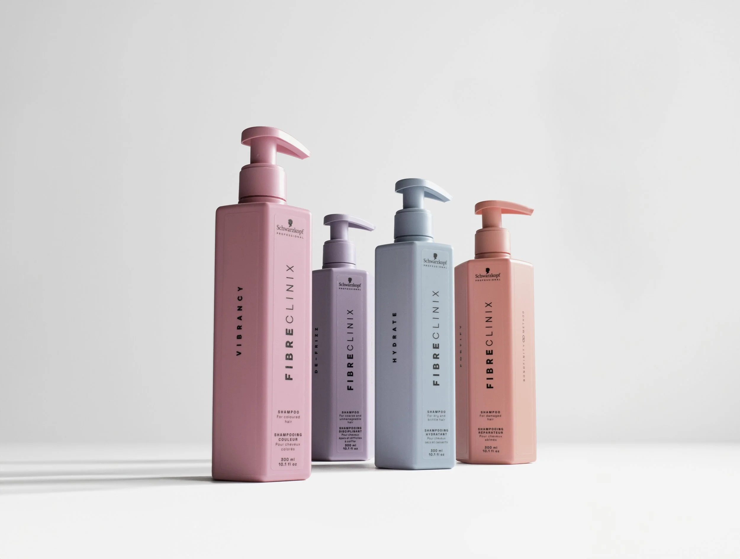 Schwarzkopf Professional plaukų priežiūros priemonės Fibre Clinix ir Bonacure