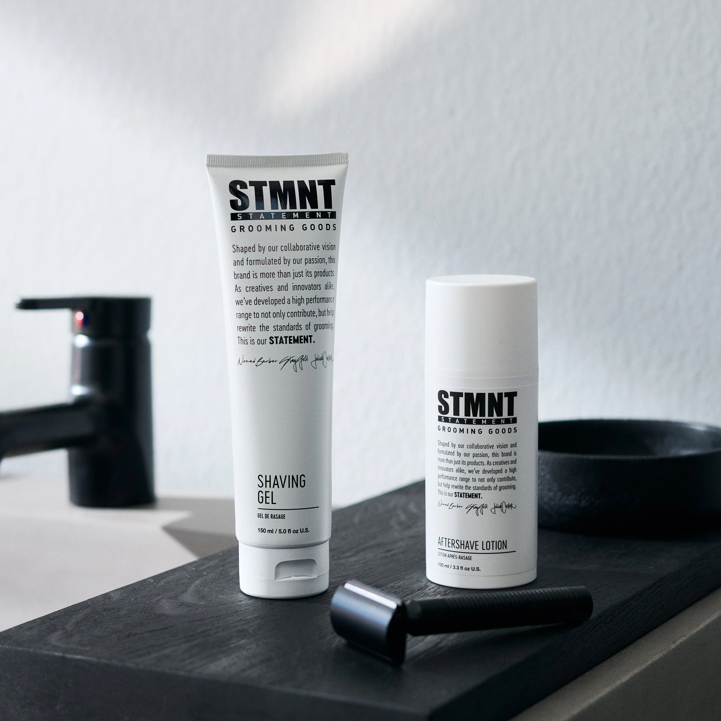 STMNT skutimosi priemonės komfortiškam skutimuisi