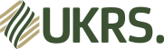 UKRS logo with green and black text and a stylized green leaf design