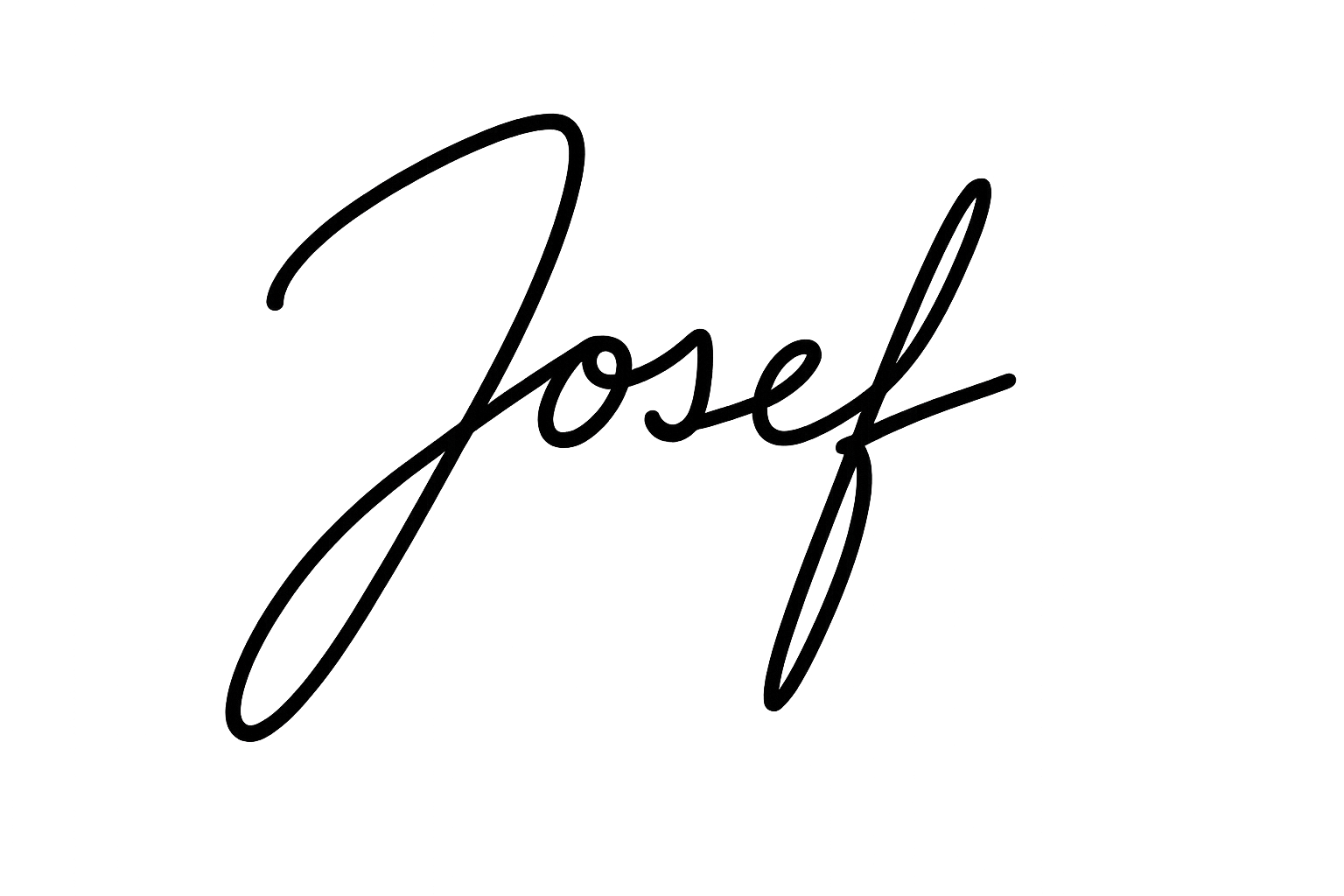 Black background with the word 'Josef' written in cursive, centered in the image.