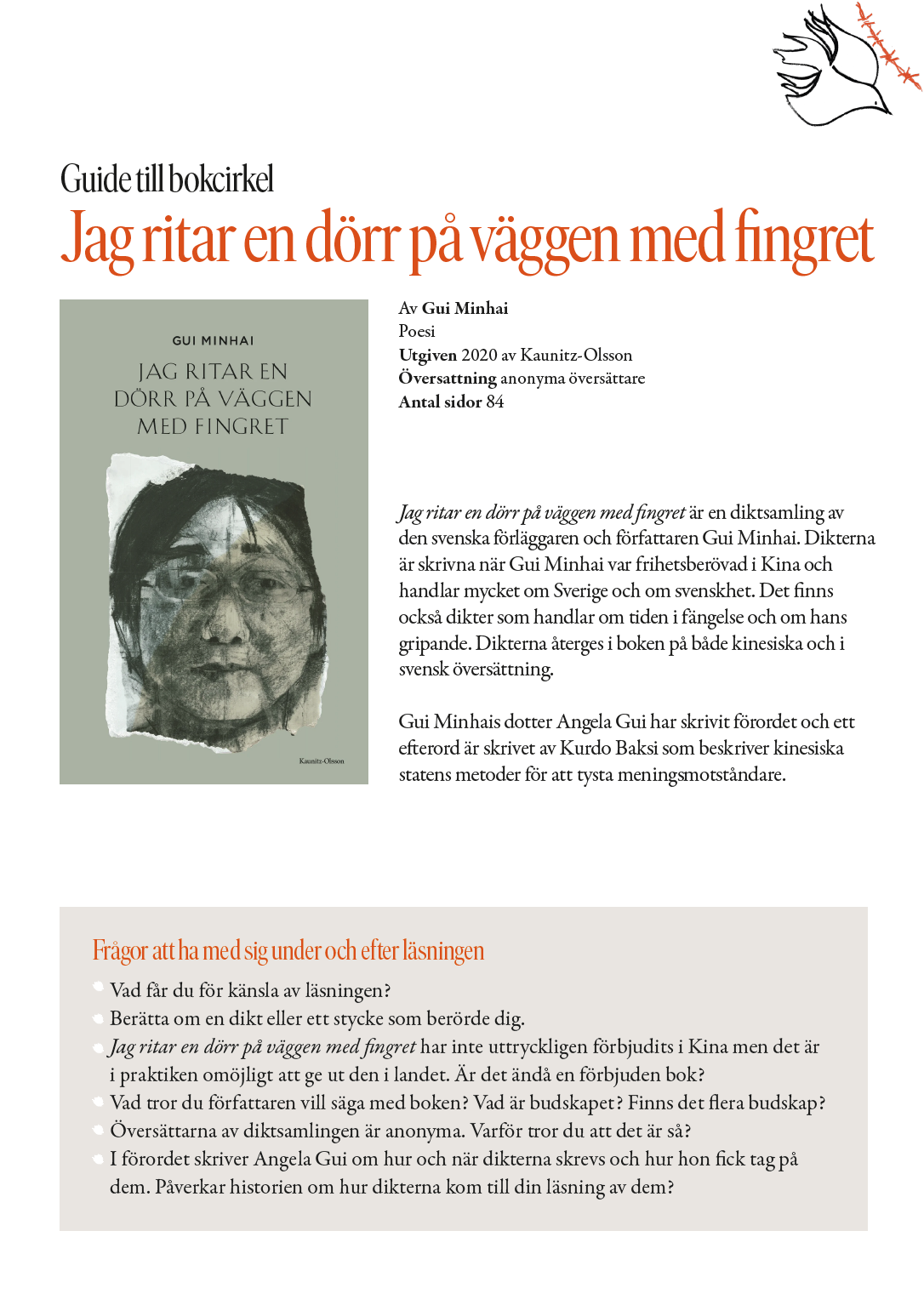 Bokcirkel – Jag ritar en dörr på väggen med fingret