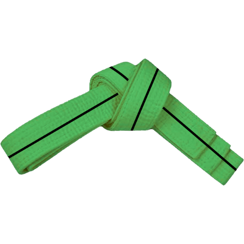 PAMA - Green and black stripe, martial arts belt tied up.