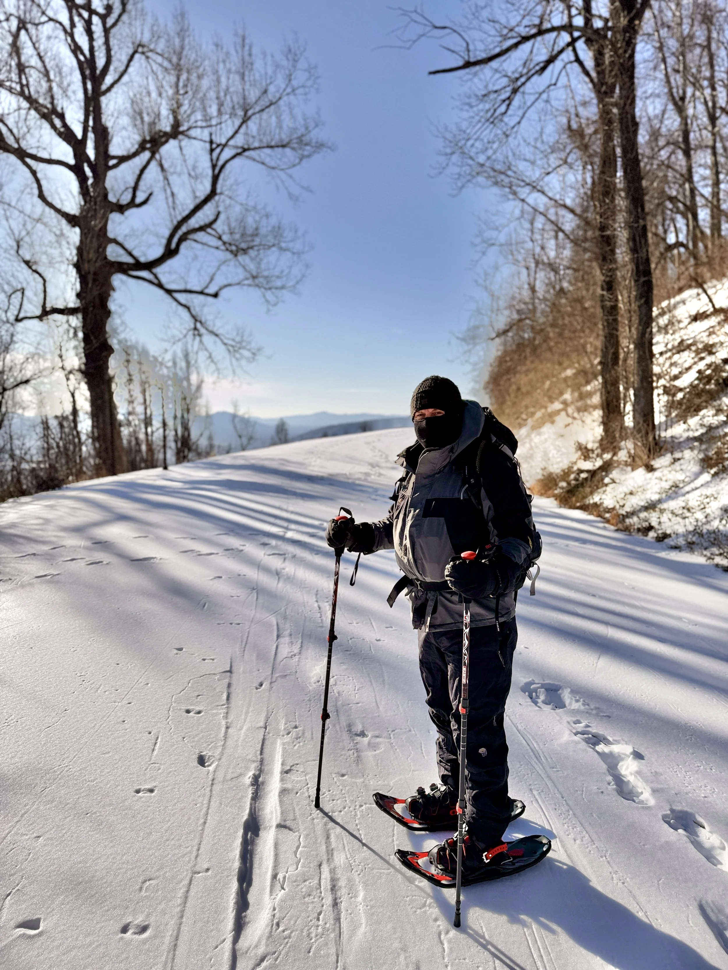 blue ridge parkway snowshoeing