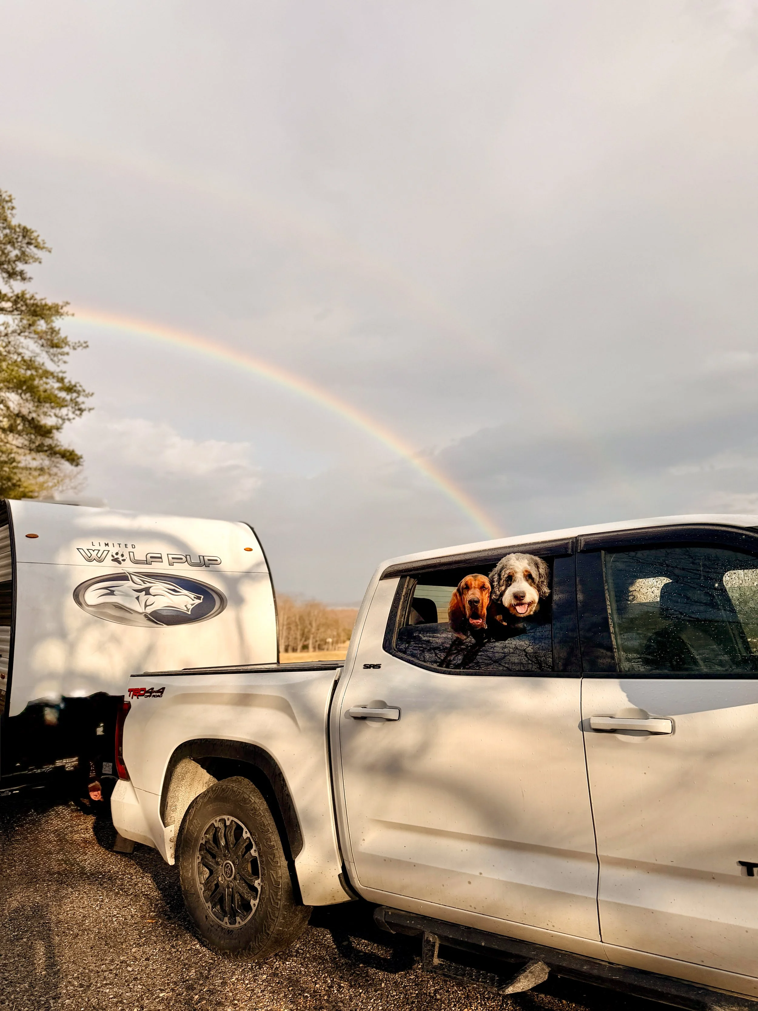 First RV Trip of the Season: Stokesville, Trails &amp; a Lucky Rainbow 🌈