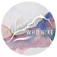 Colorful watercolor map with the text 'Vermont Who Hike' overlayed