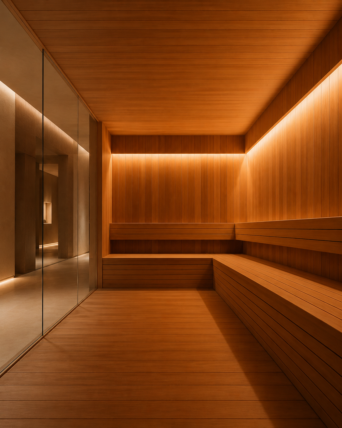 Planned sauna and steam room at Reviva wellness retreat venue, Valencia, Spain