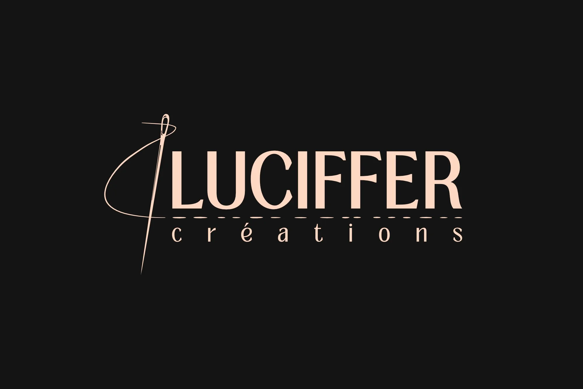 Logo de Luciffer Créations avec un fond noir.