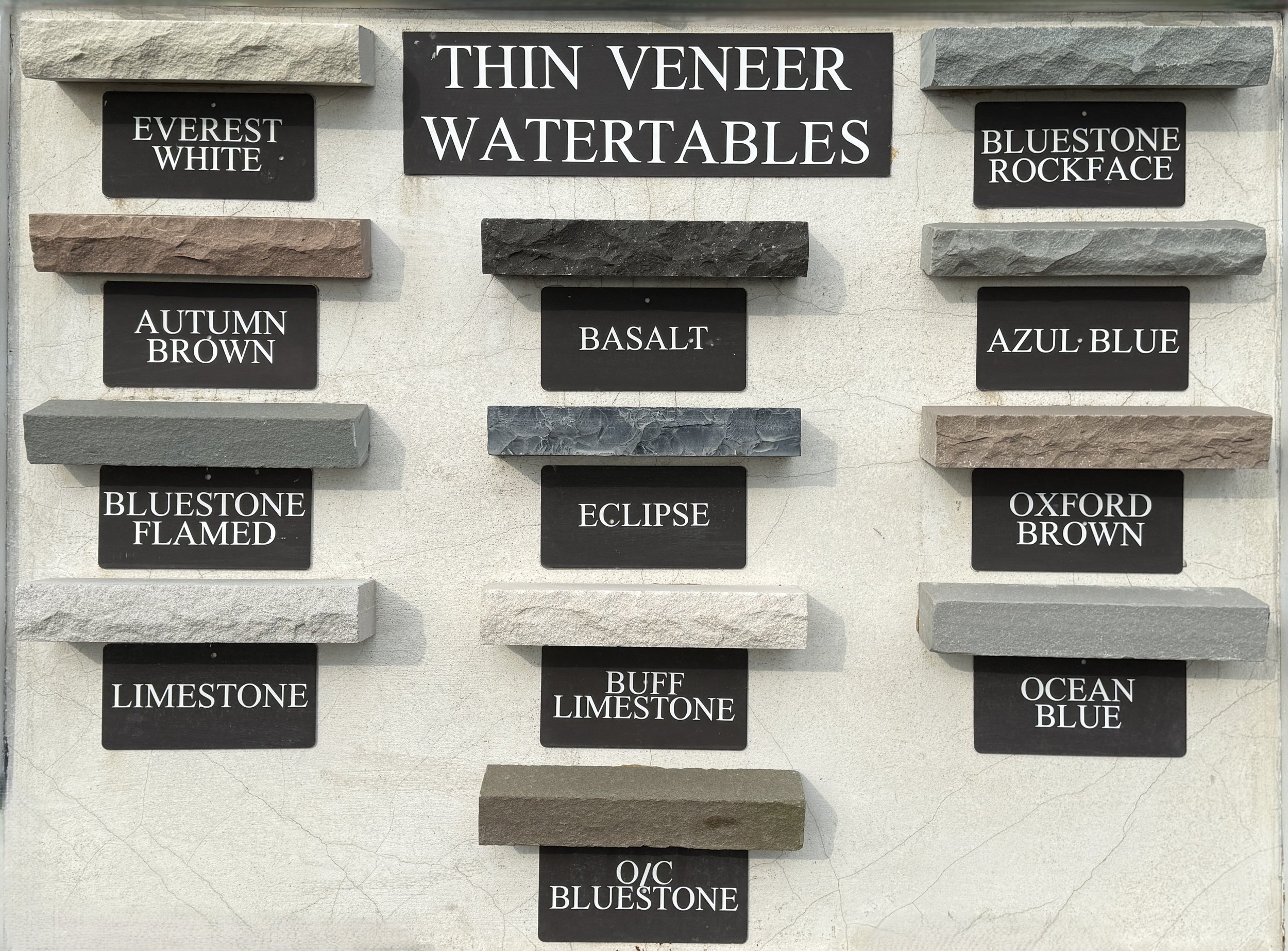 Thin Veneer Watertables