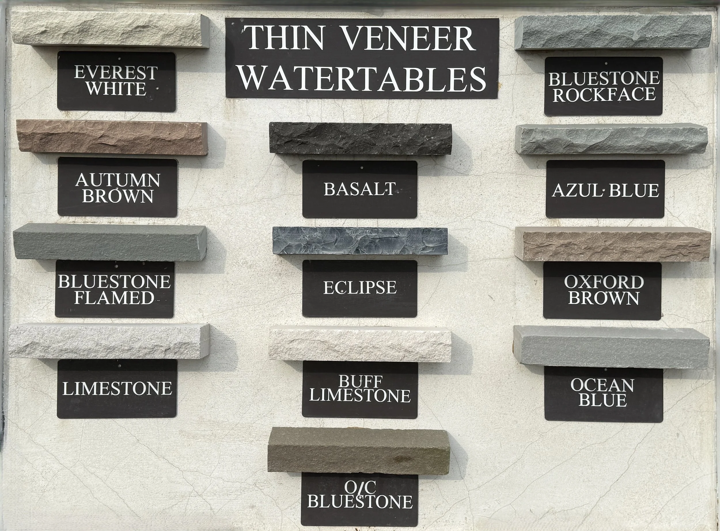 Thin Veneer Watertables