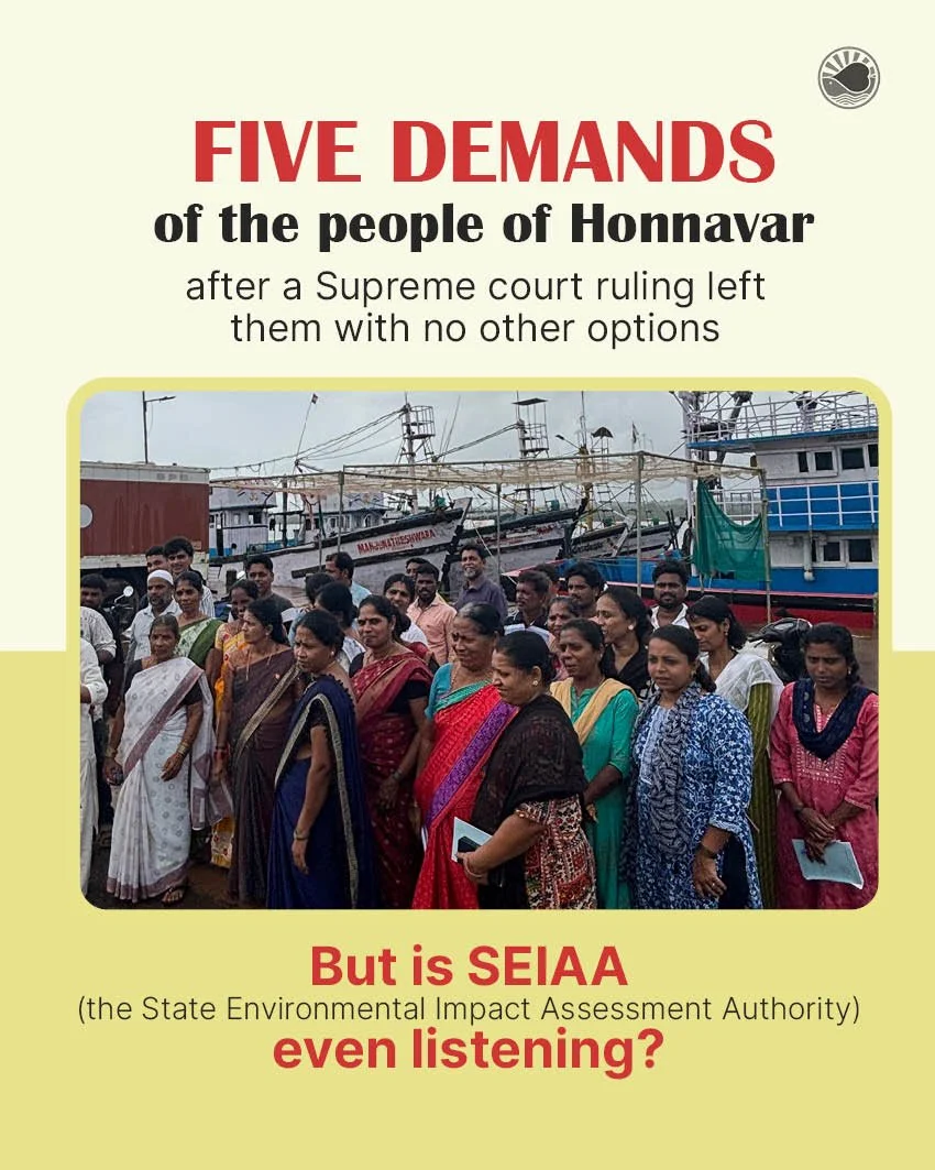 Five demands of the people of Honnavar