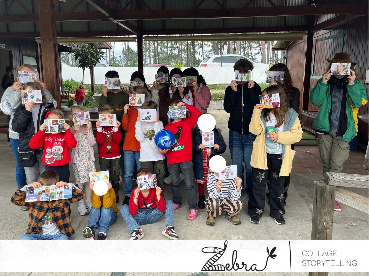 Happy to share the wonderful day we had with a group of children! The idea of this event was to celebrate, spread joy, listen to a Christmas story, and create postcards for our loved ones to send to them.
The children did an amazing job &mdash; they 