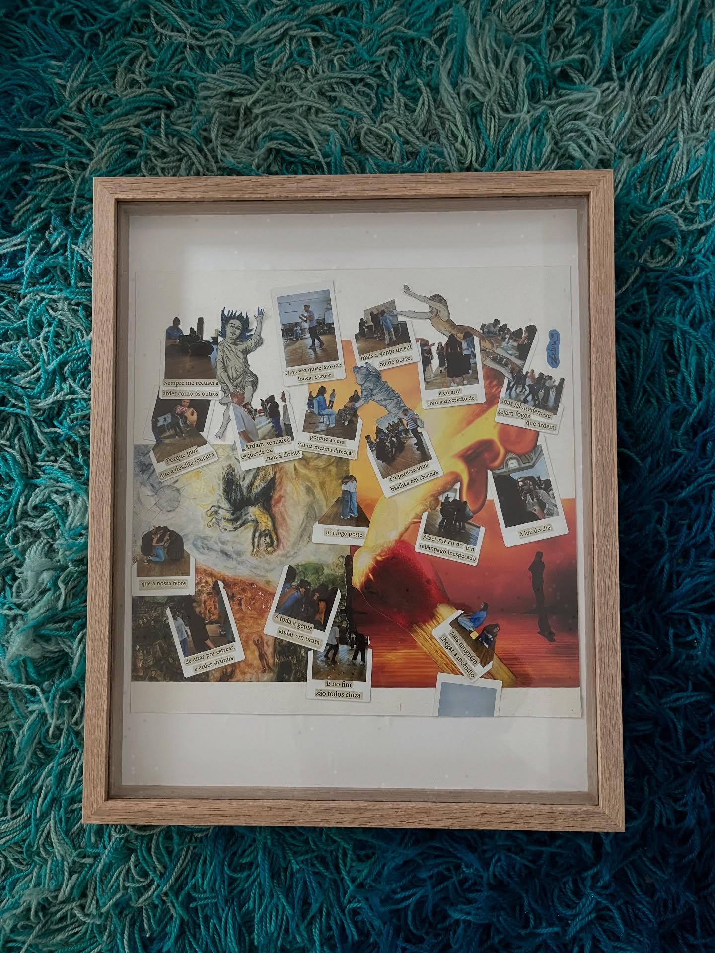 Because worse than the misfortune madness
Is everybody being like ember
but no one get to fire
And in the end they&rsquo;re all ashes.

Porque pior que a desdita loucura
&eacute; toda a gente andar em brasa
mas ningu&eacute;m chegar a inc&ecirc;ndio
