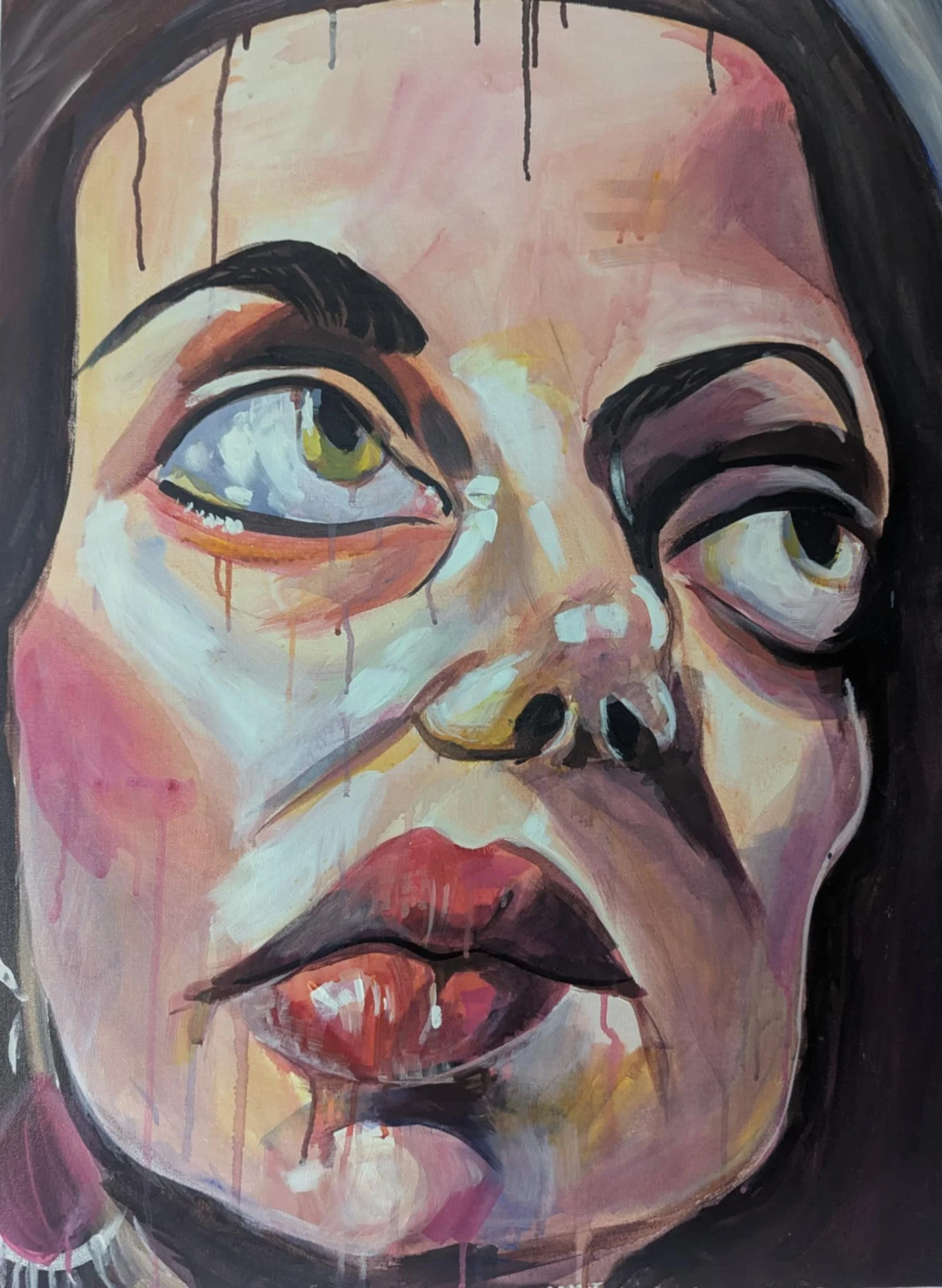 ‘Pout’ Acrylic on Canvas 