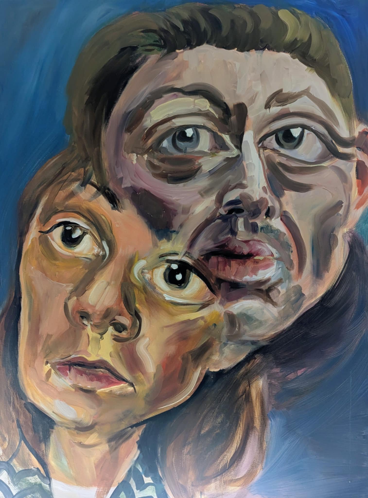 ‘Two Headed Beasts 3’ Oil on Canvas