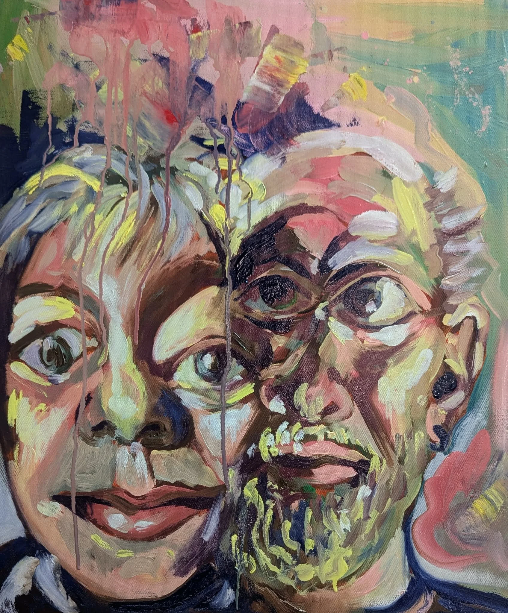 ‘Class - side by side 1’ Oil on canvas 2026