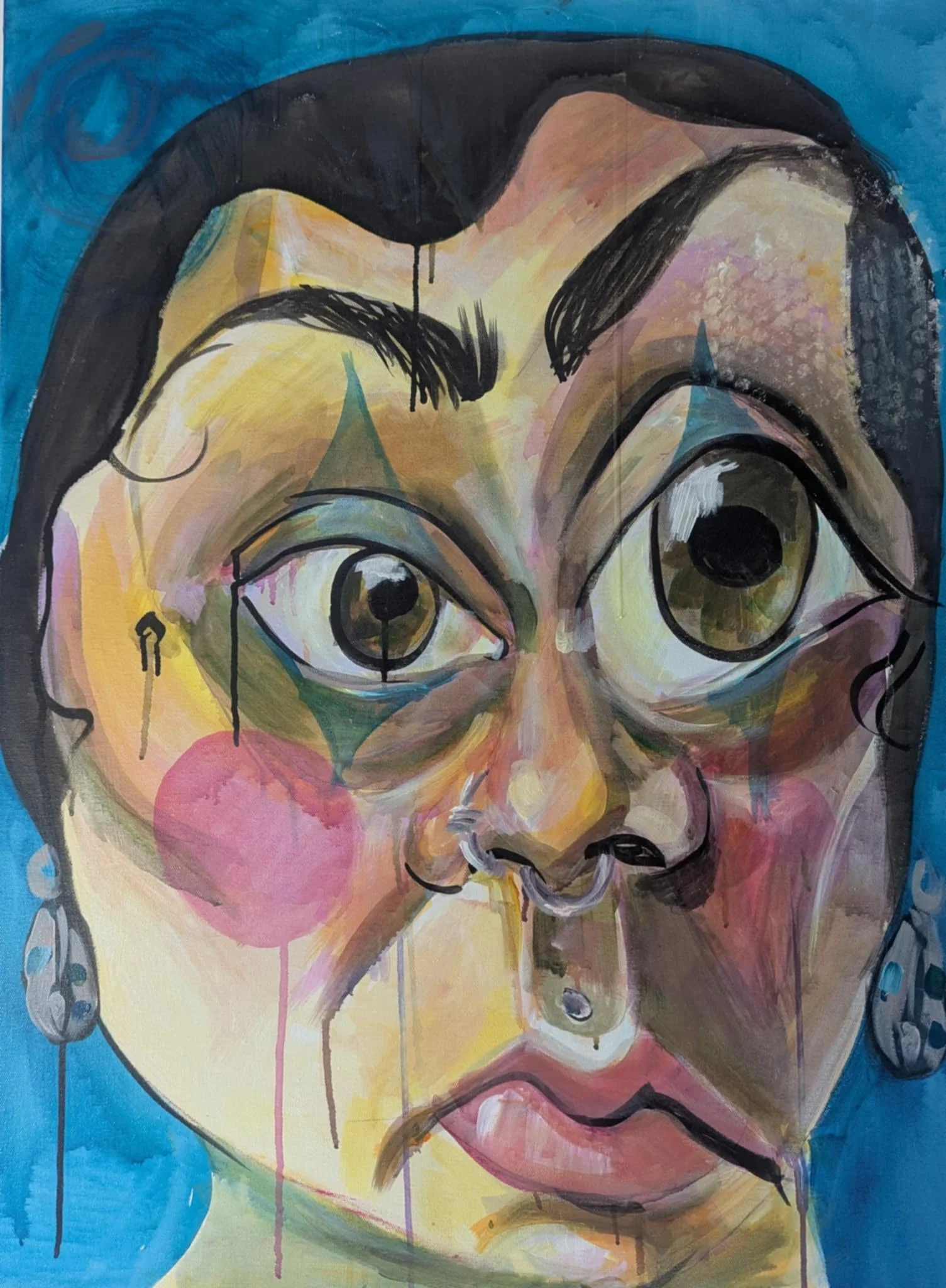 ‘Distorted Self CYM3’ Acrylic on Canvas 