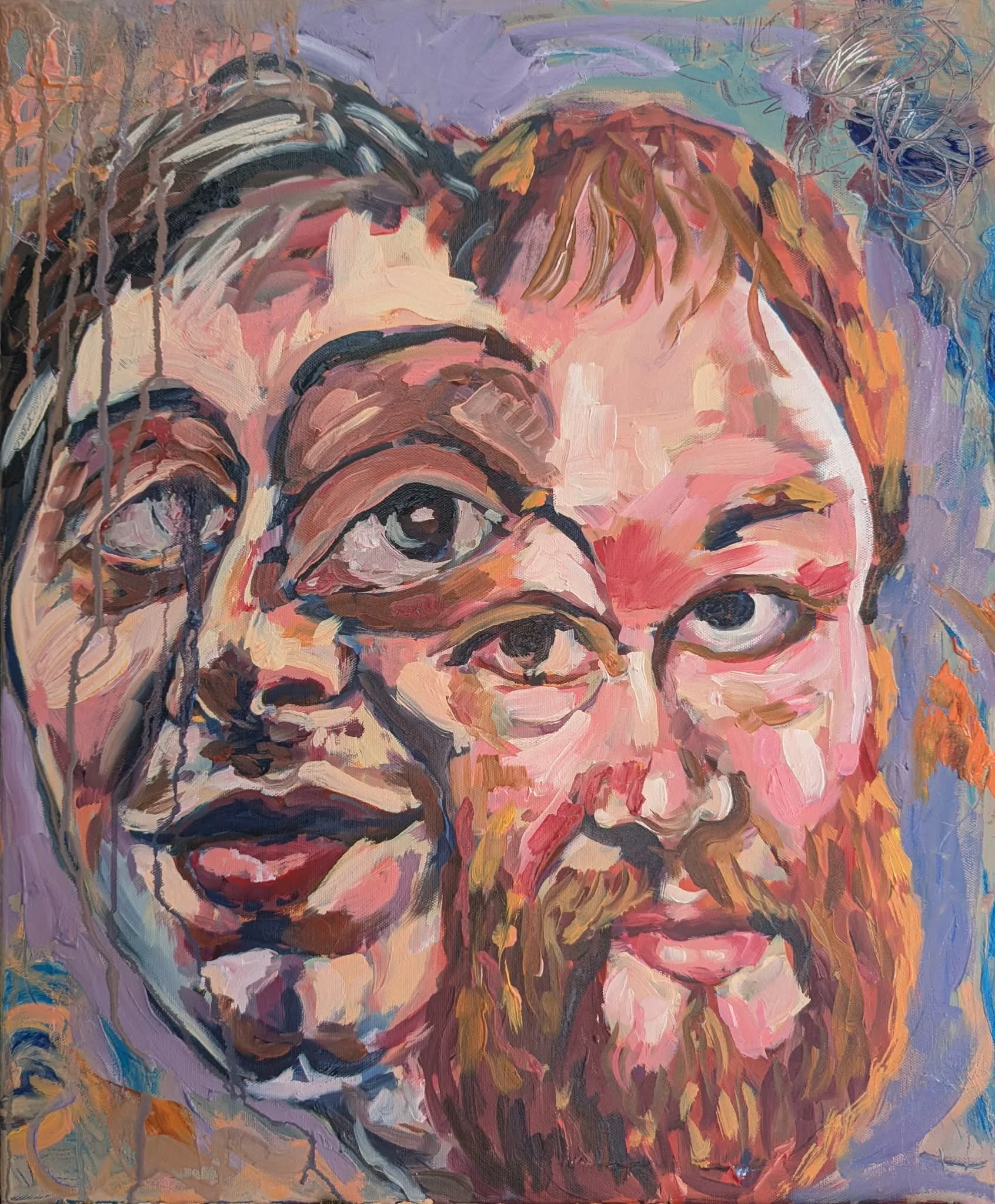 ‘Class - side by side 5’ Oil on canvas 2026
