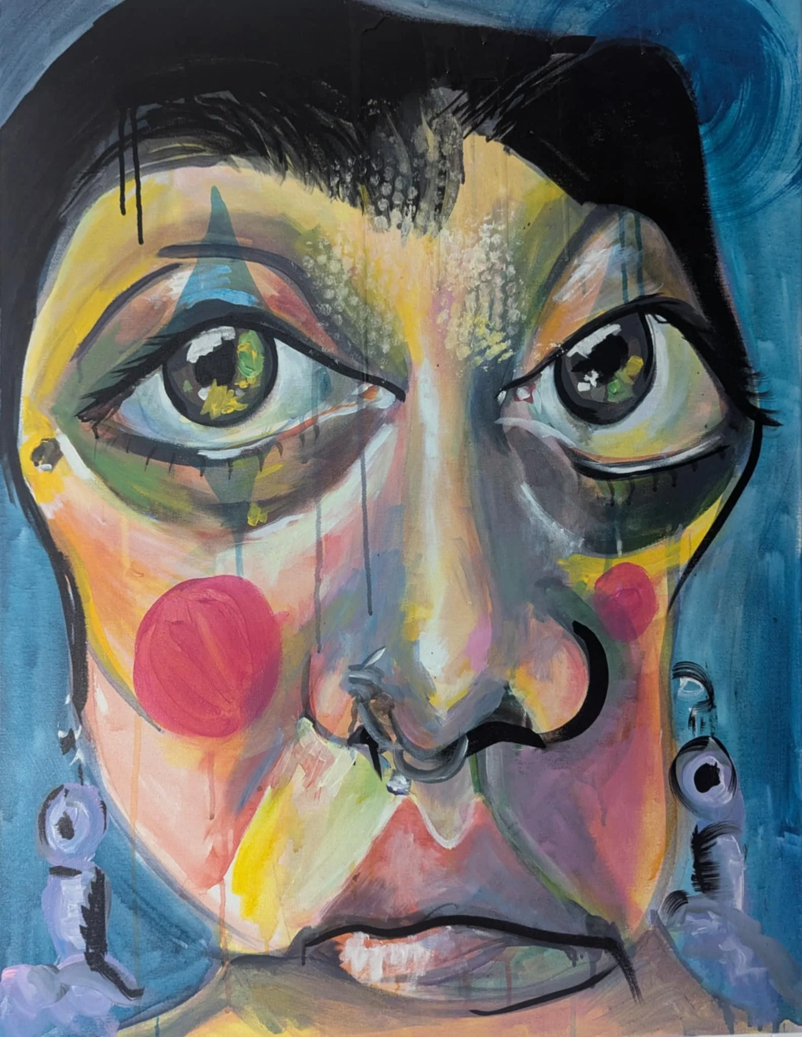 ‘Distorted Self CYM 1’ Acrylic on Canvas