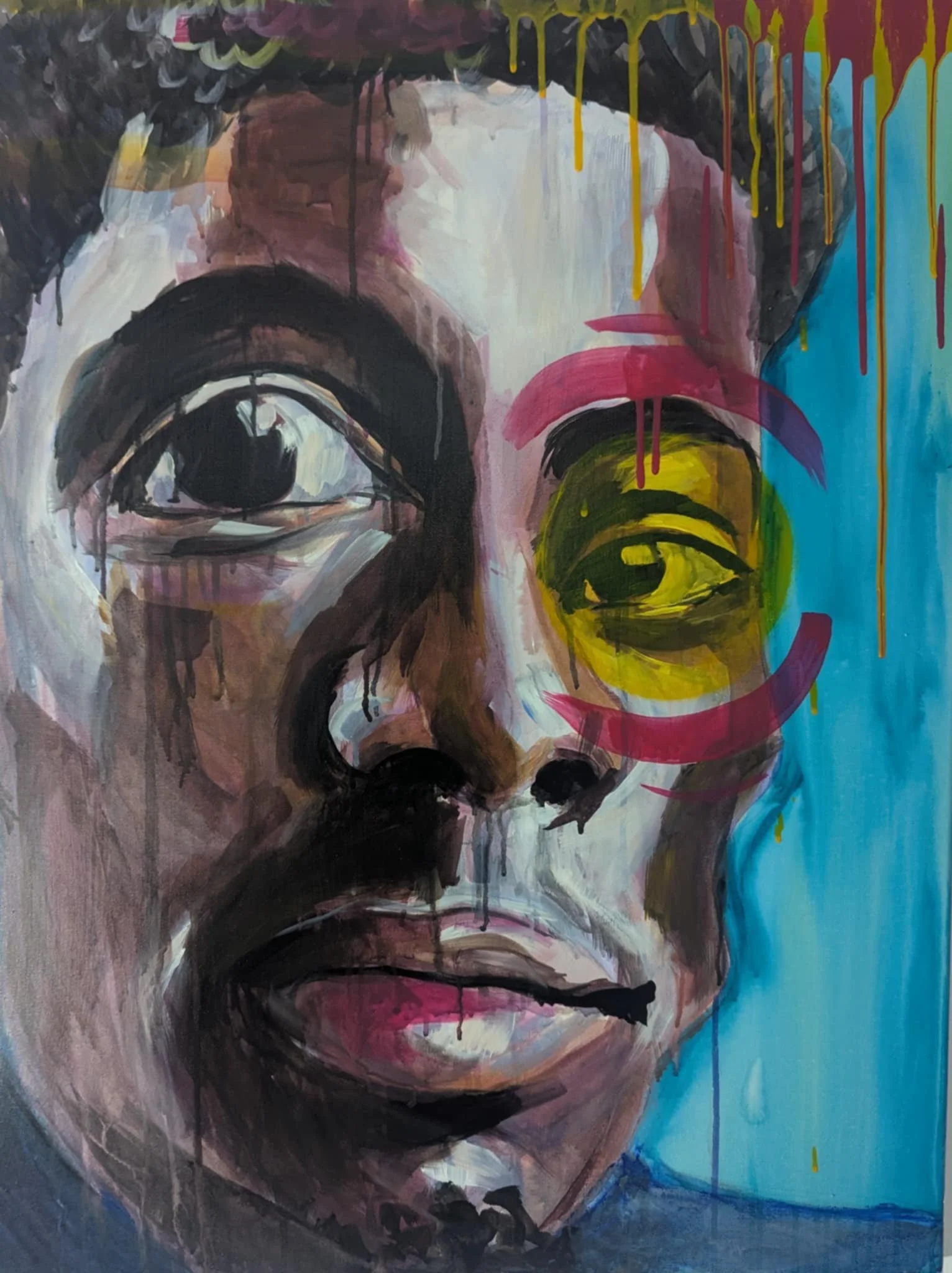 ‘CYM flip 1’ Acrylic on Canvas 