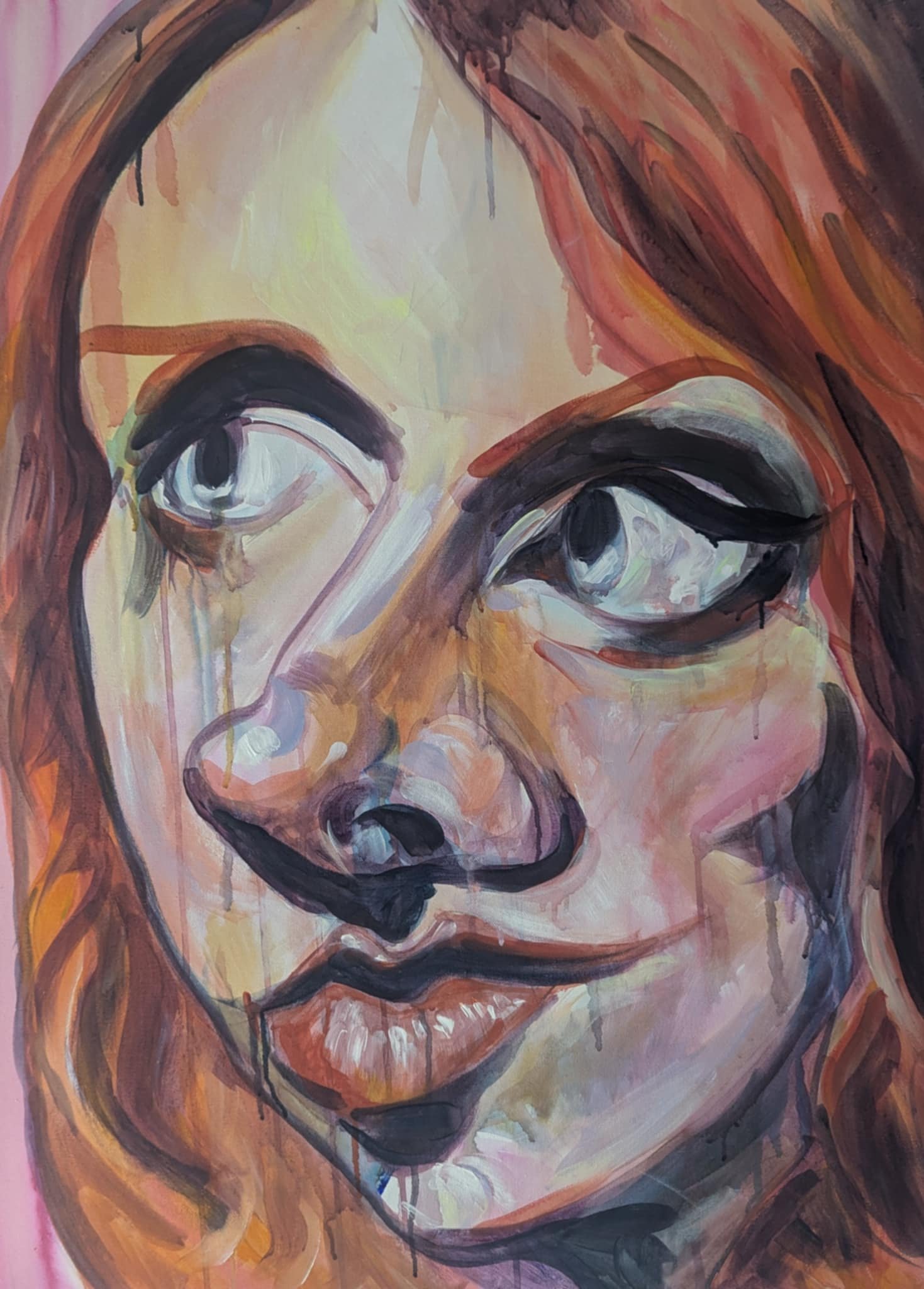 ‘Fiery’ Acrylic on Canvas 