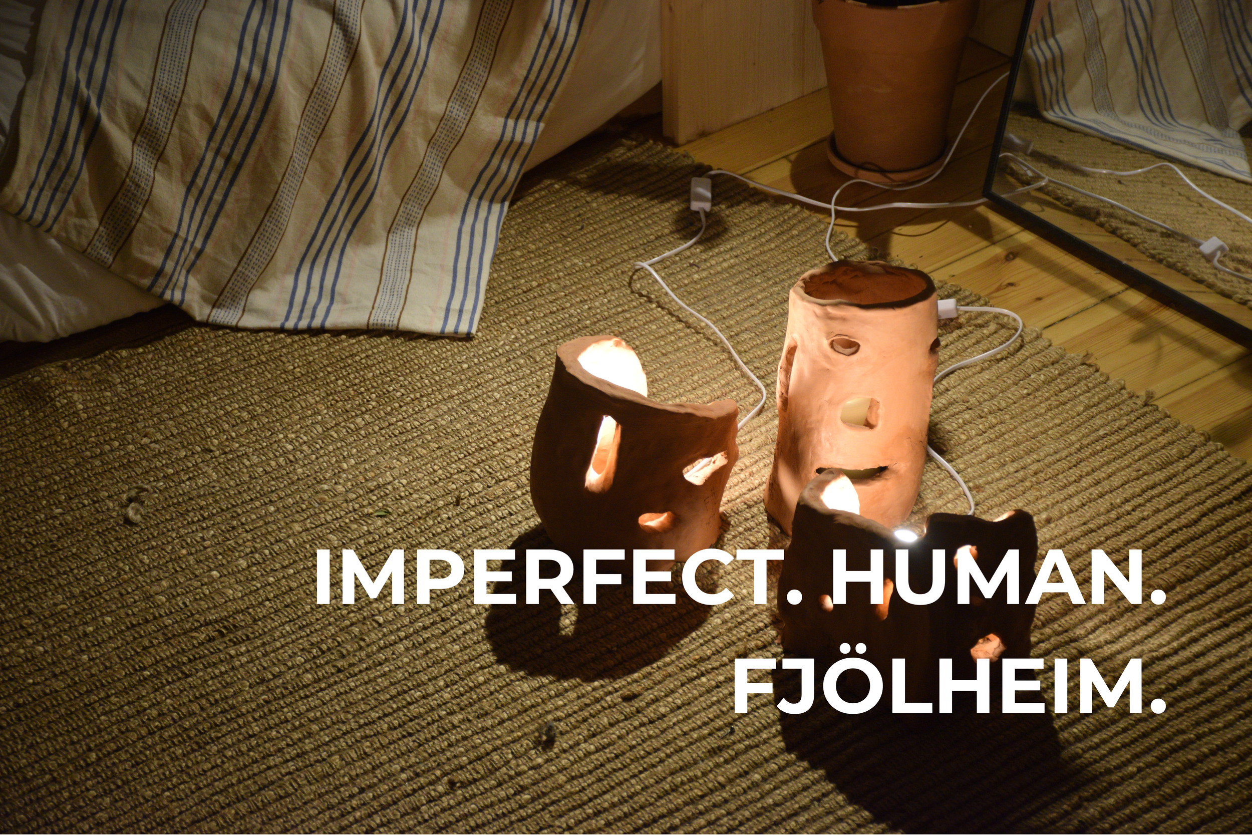 Decorative lamps made from clay