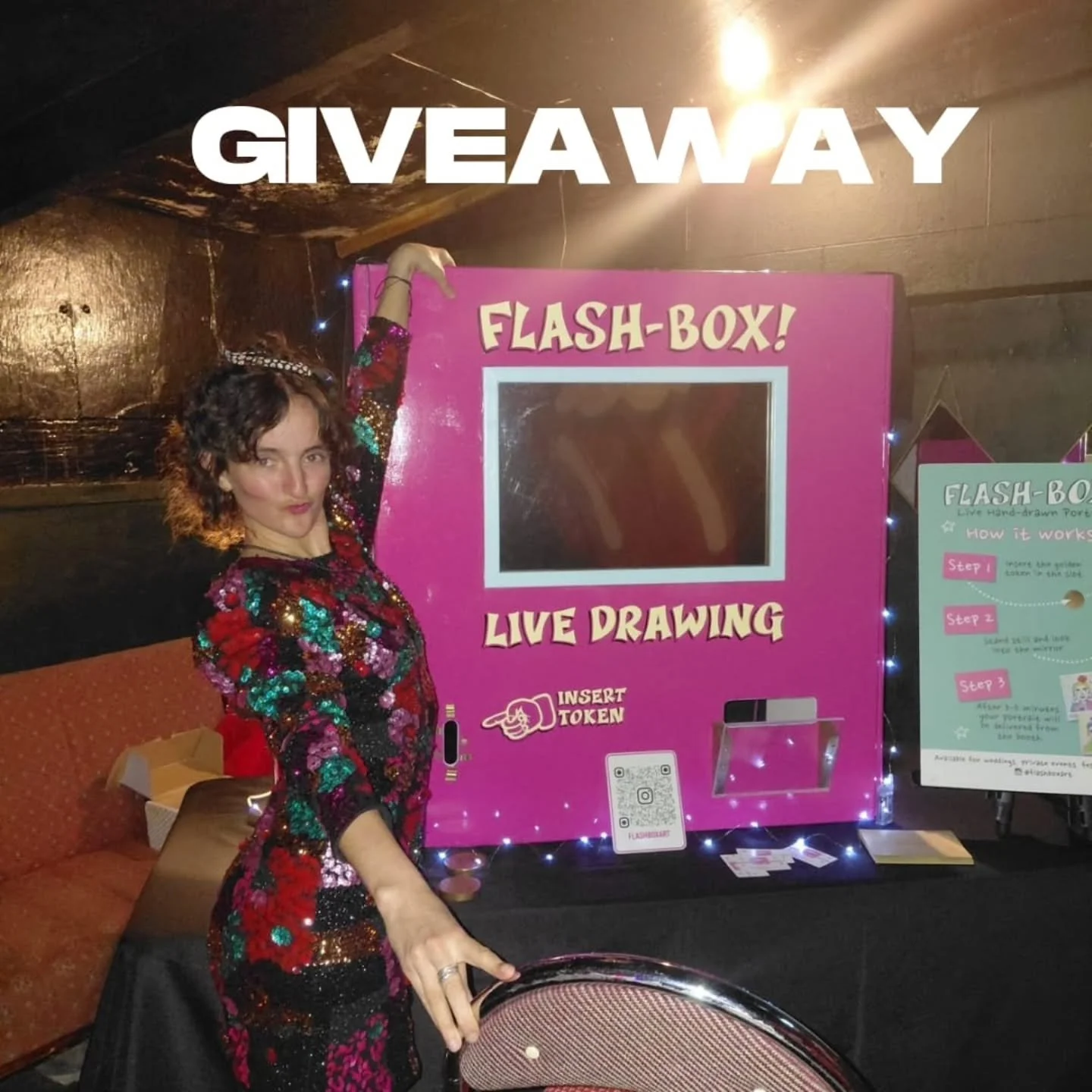 🎄 Christmas Giveaway 🎄

Bring the magic of Flash Box straight to your home this holiday season! County Galway only.

Flash Box is not your ordinary photobooth &mdash; it&rsquo;s a live art experience! Inside the booth, I create personalized A6 port