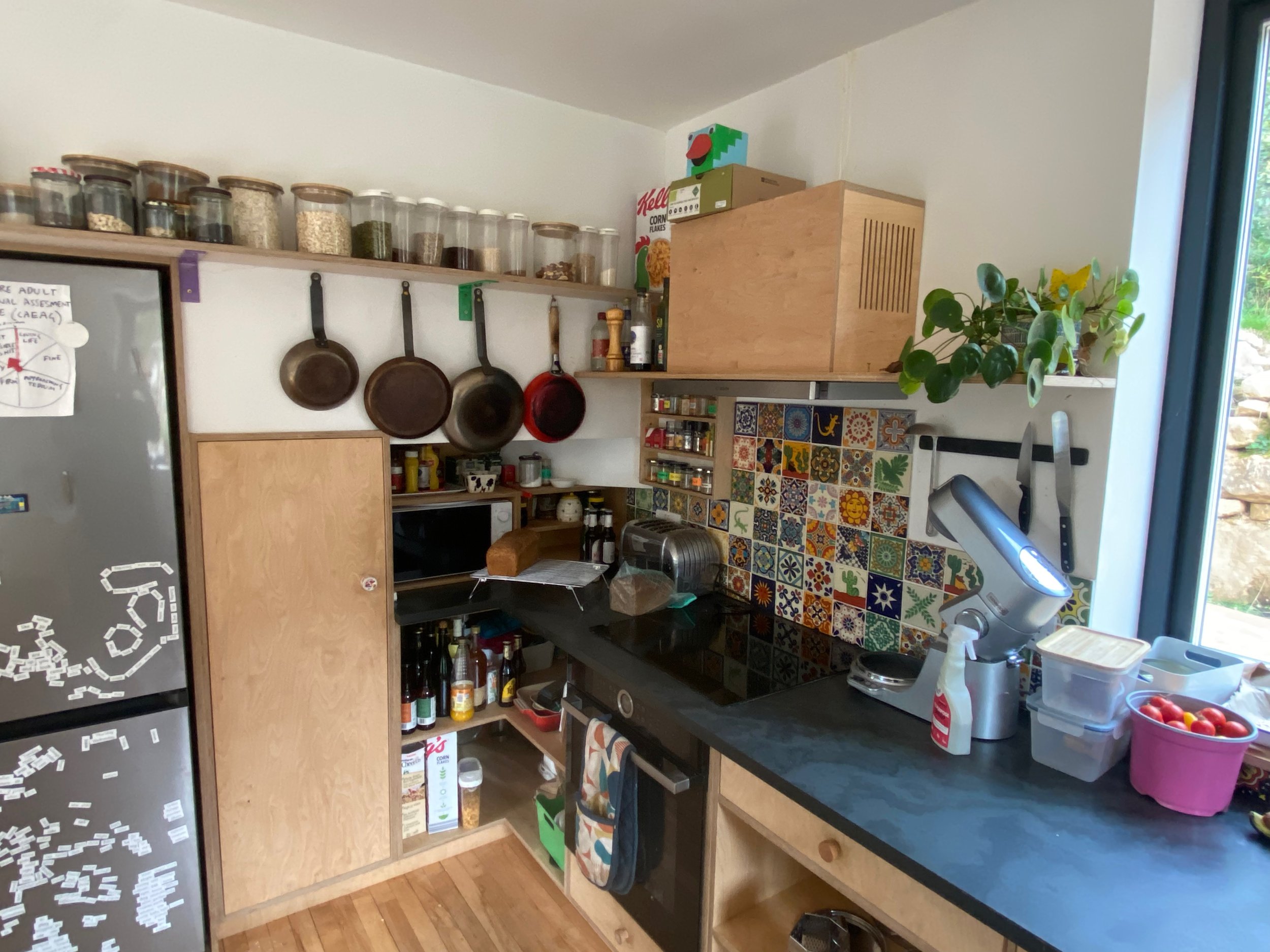 Birch plywood vented extractor housing