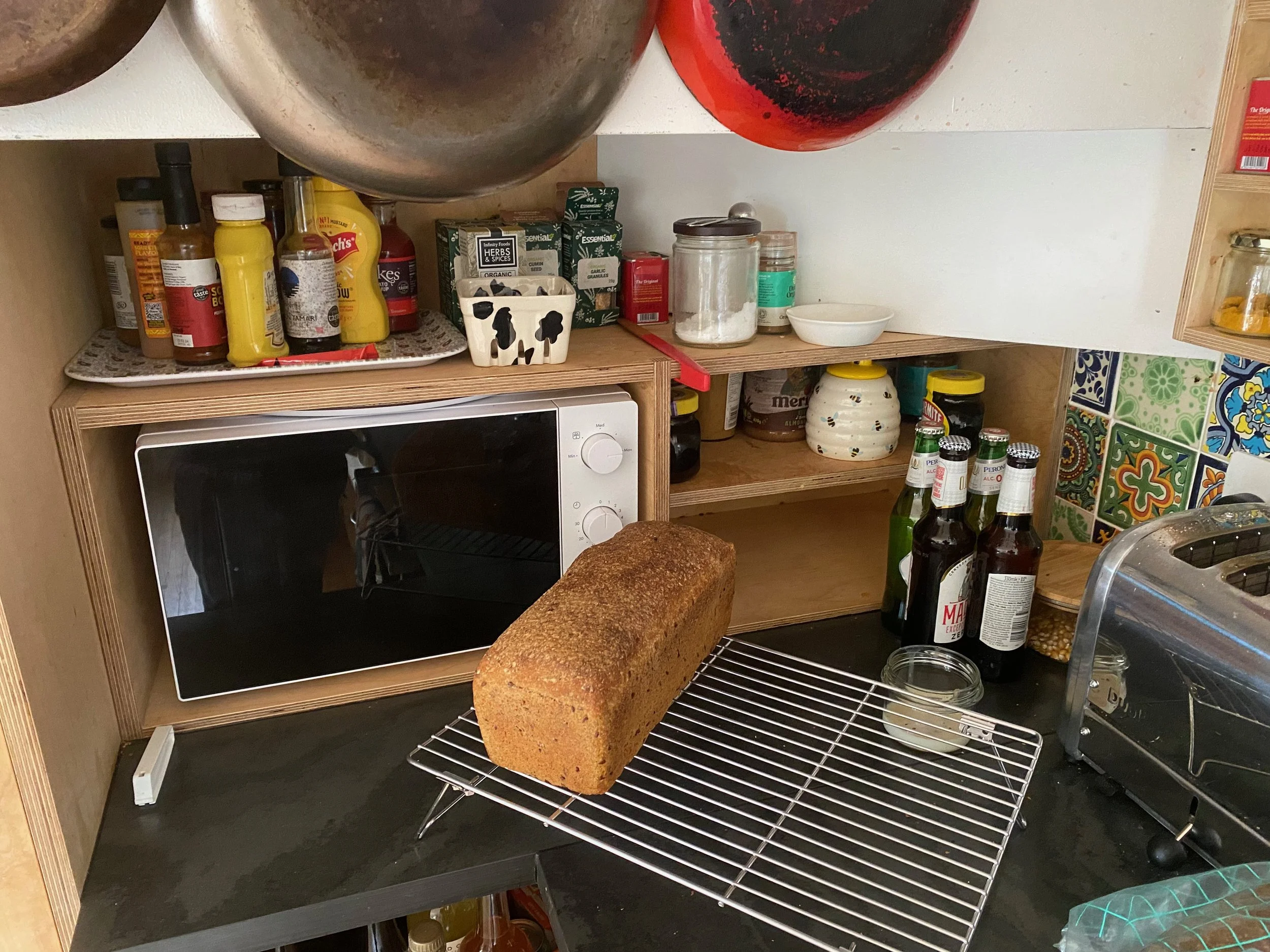 Birch plywood microwave housing