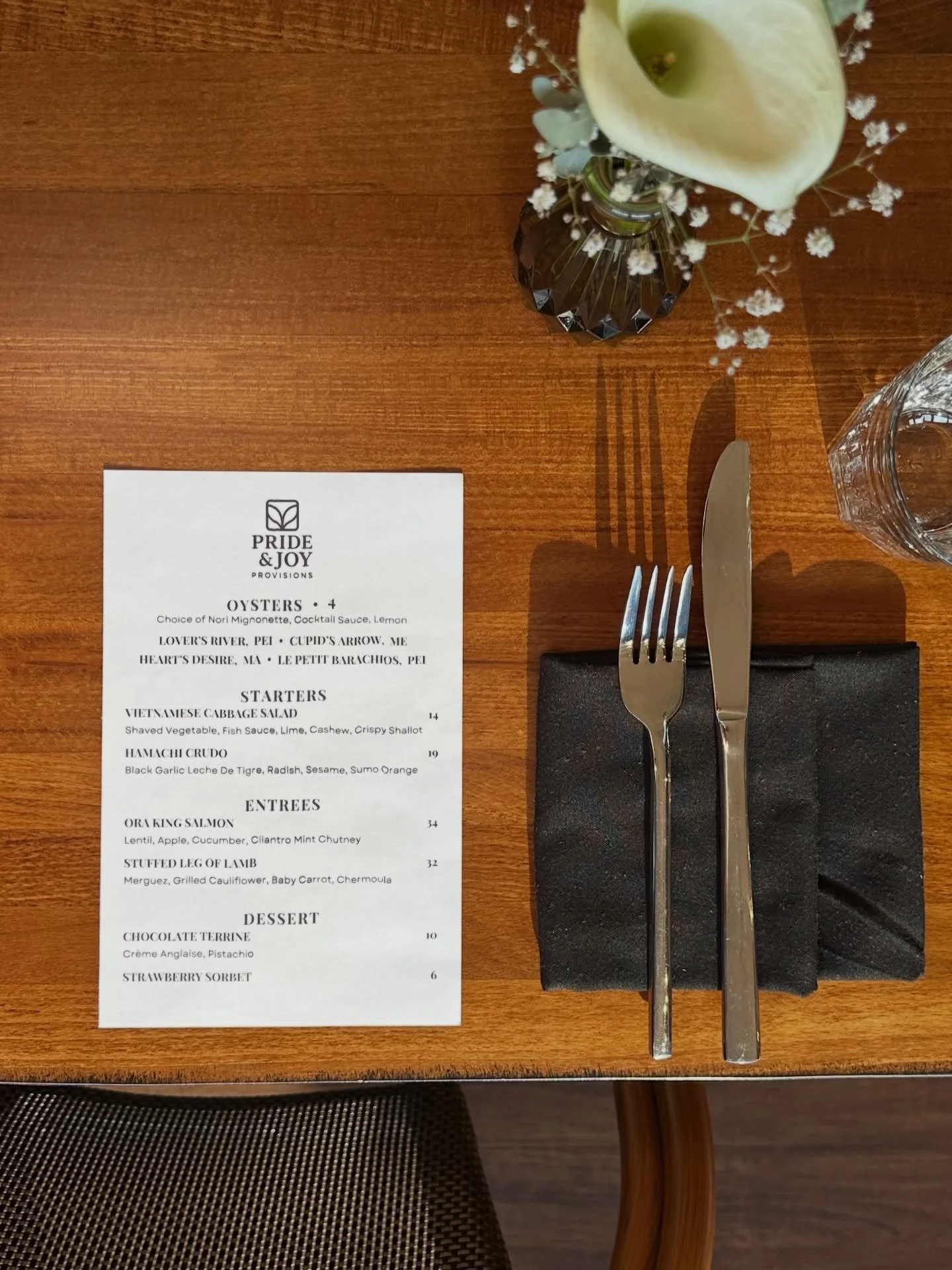Here&rsquo;s the menu for tonight&rsquo;s pop-up at Hone.

Walk-ins only. No reservations. No prix fixe. Just come hungry.

If you waited too long to book Valentine&rsquo;s plans&hellip; this is your move. If you want oysters and crudo before heading