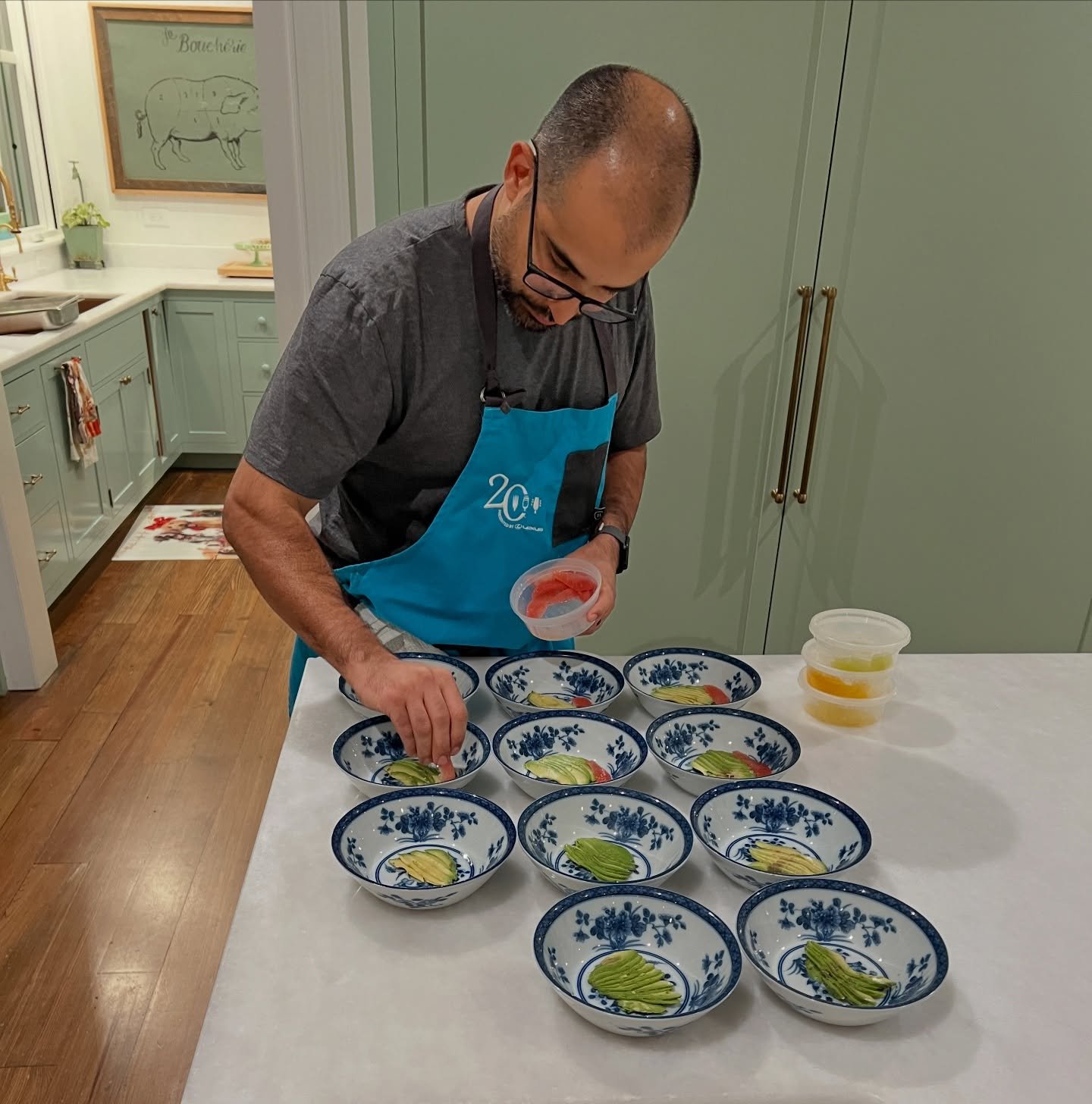 Couple of shots from a Pride &amp; Joy Provisions private dinner last night. Was fun working with @davidethepoet again. Felt like we got the band back together a little bit. #privatechef #happynewyears #greenvillesc #gvl