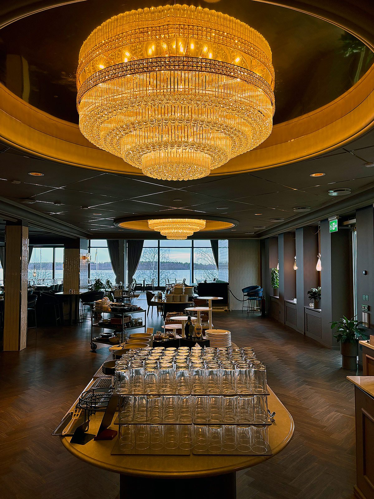 Interiör med dekor och miljöprofilering i restaurangmiljö i Luleå och Norrbotten.