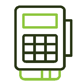 Digital calculator with solar panel and numeric keypad.