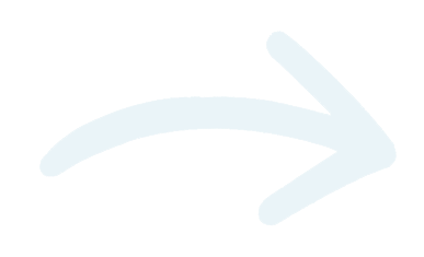 A white rightward curved arrow on a black background.