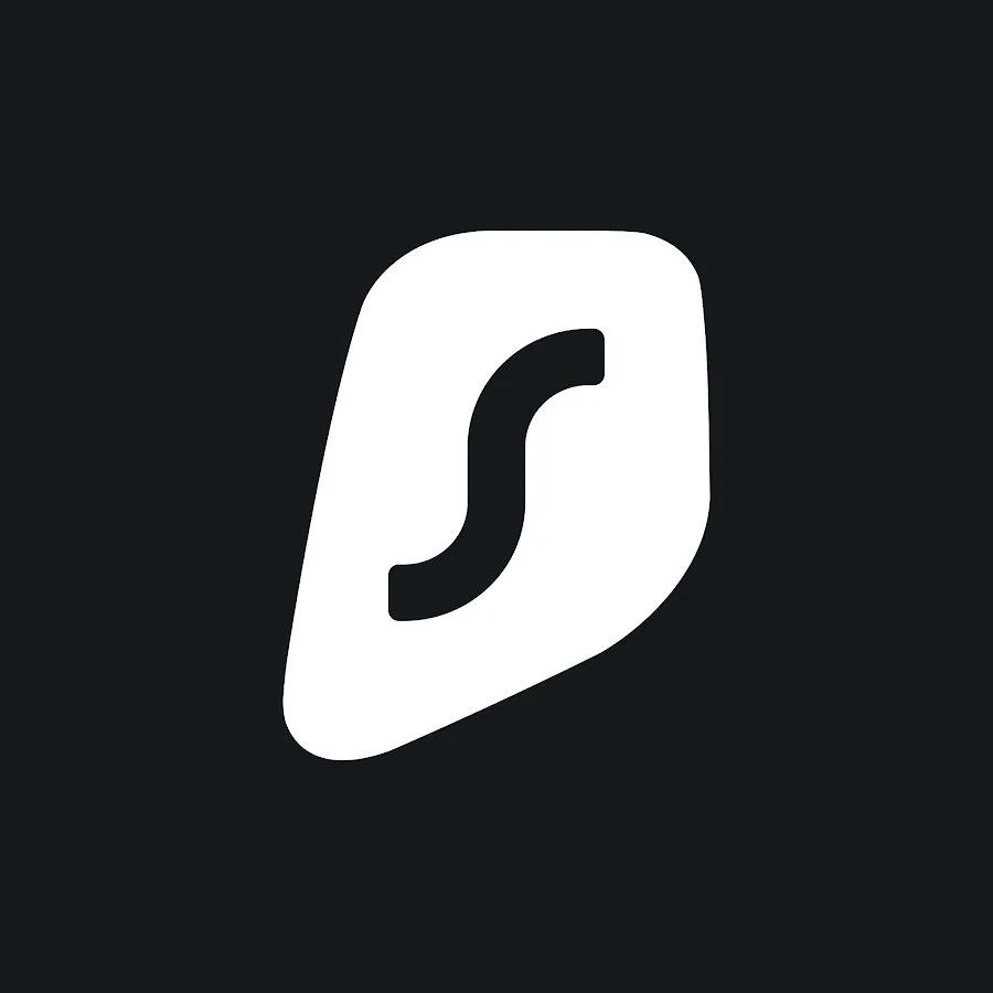 Black background with a white abstract shape and a black curved line in the center.