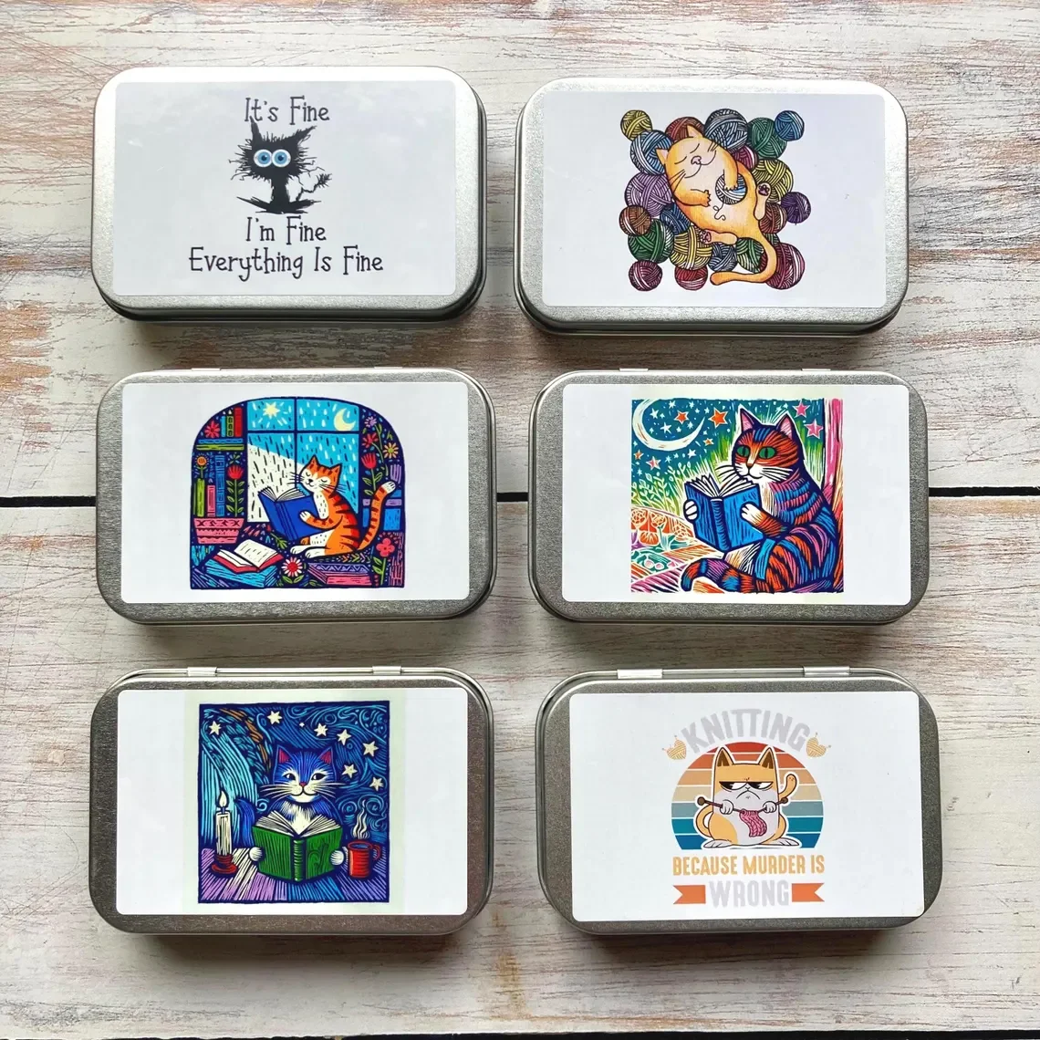 Large Notions Tin Cat Designs