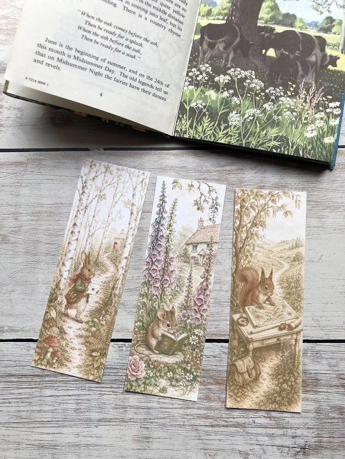 3 Bookmarks Whimsical Creatures