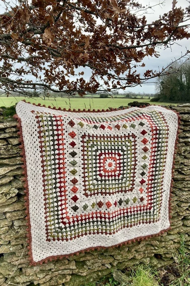 The Cotswold Cosy Granny Square Crochet Blanket Pattern (PDF)