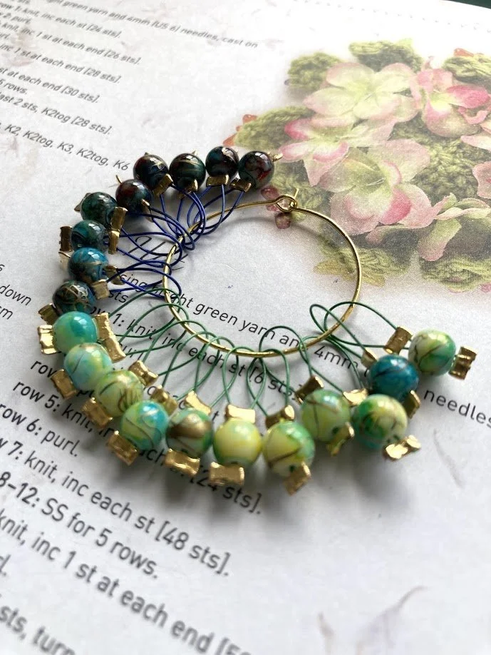 Night and Day Knitting Stitch Markers Set of 20