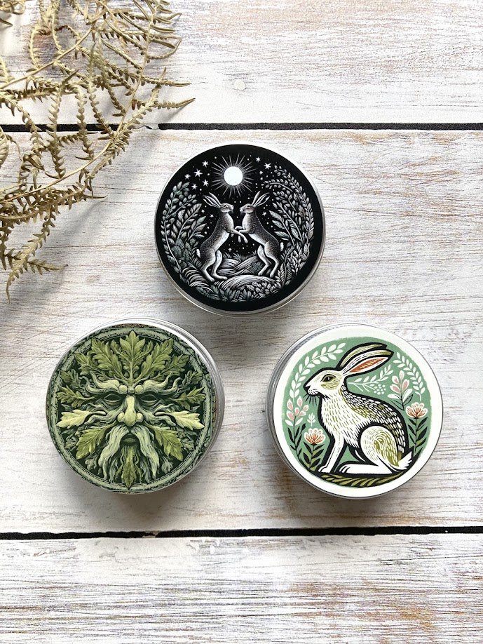 Round Notions Tin Hares and Green man