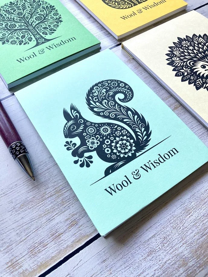 Notebook Folk Art Squirrel