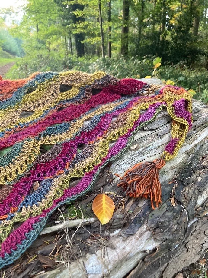 Crochet Shawl or Scarf Folk