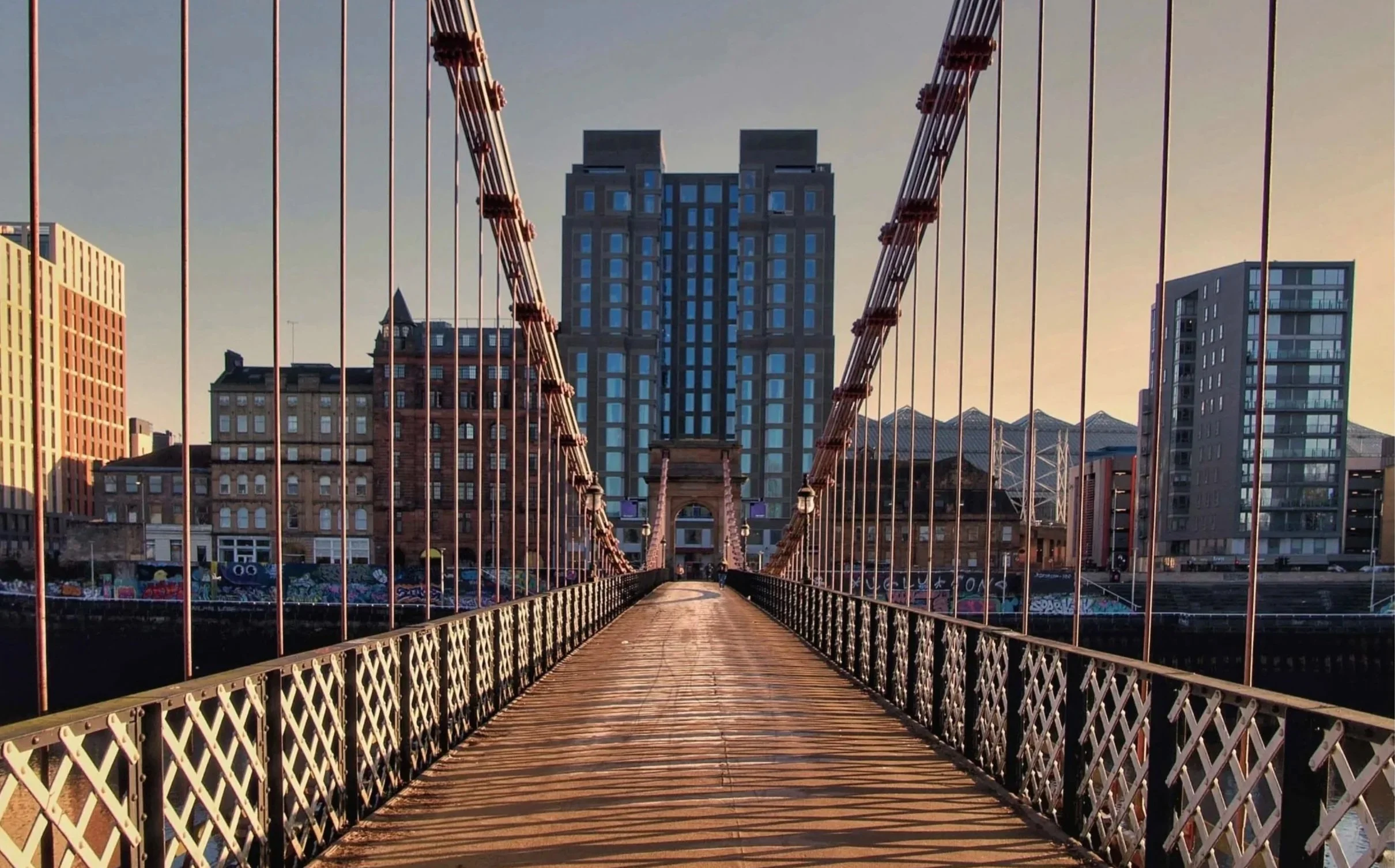 Virgin Hotel Glasgow - view from the bridge